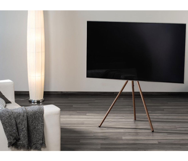 Hama Stojak do TV typu sztaluga wygląd drewna VESA 600x400 75" - 1516985 - zdjęcie 6